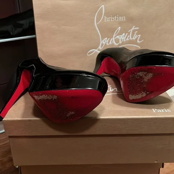 Christian Louboutin Bianca 140 patent leather black. - Picture 3 of 6